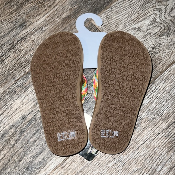 Cobian LIL LALATI Flip Flops Thong Sandals Multi Pastel Braided Surf Summer NEW - Picture 3 of 7